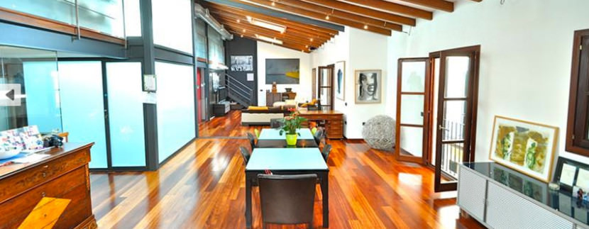 unique villas mallorca modern loft for sale in Palma living area
