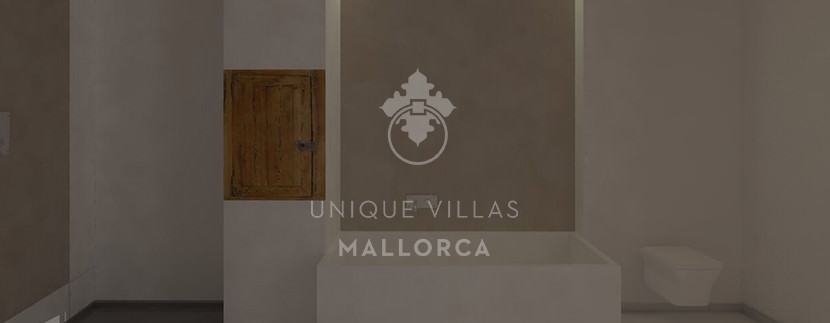 uniquevillasmallorca modernly reformed flat for sale in old town batrhoom l