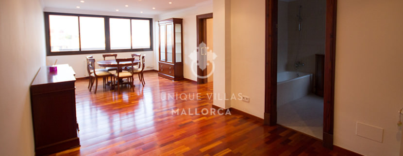 uniquevillasmallorca penthouse for sale in Avenidas entrance dining