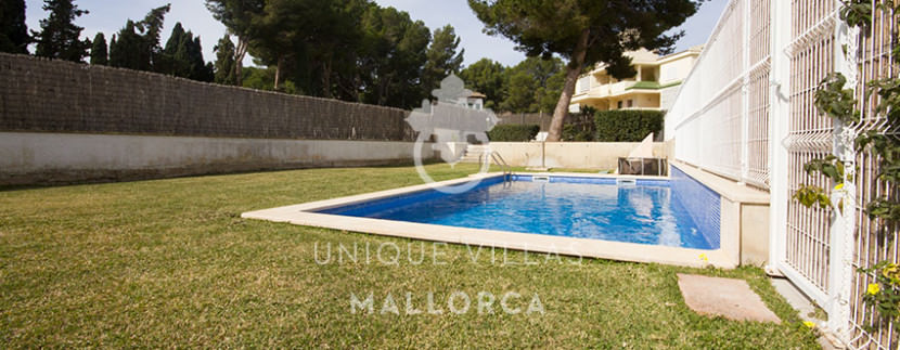 modern ground foor for sale in Santa Ponsa pool